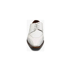 Stacy Adams Tristano Modified Bike Toe Oxford Shoes White 25694-100