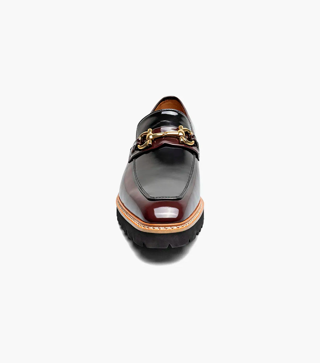 Stacy Adams Carabello Moc Toe Bit Slip On Burgundy Multi 25804-641