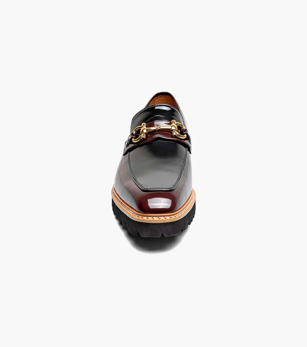 Stacy Adams Carabello Moc Toe Bit Slip On Burgundy Multi 25804-641
