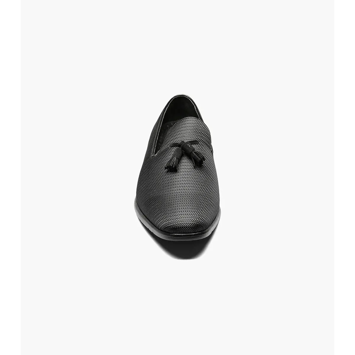 Stacy Adams Tazewell Plain Toe Tassel Tuxedo Shoes Slip On Black 25343-001