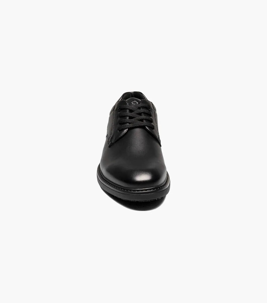 Nunn Bush Wade Work Plain Toe Oxford Chef Shoes Black Leather 84913-001