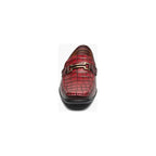 Stacy Adams Embrey Moc Toe Bit Slip-On Dress Shoes Wine 25703-609