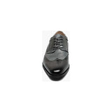 Stacy Adams Ivingale Wingtip Oxford Dress Shoes Leather Black Gray 25684-975