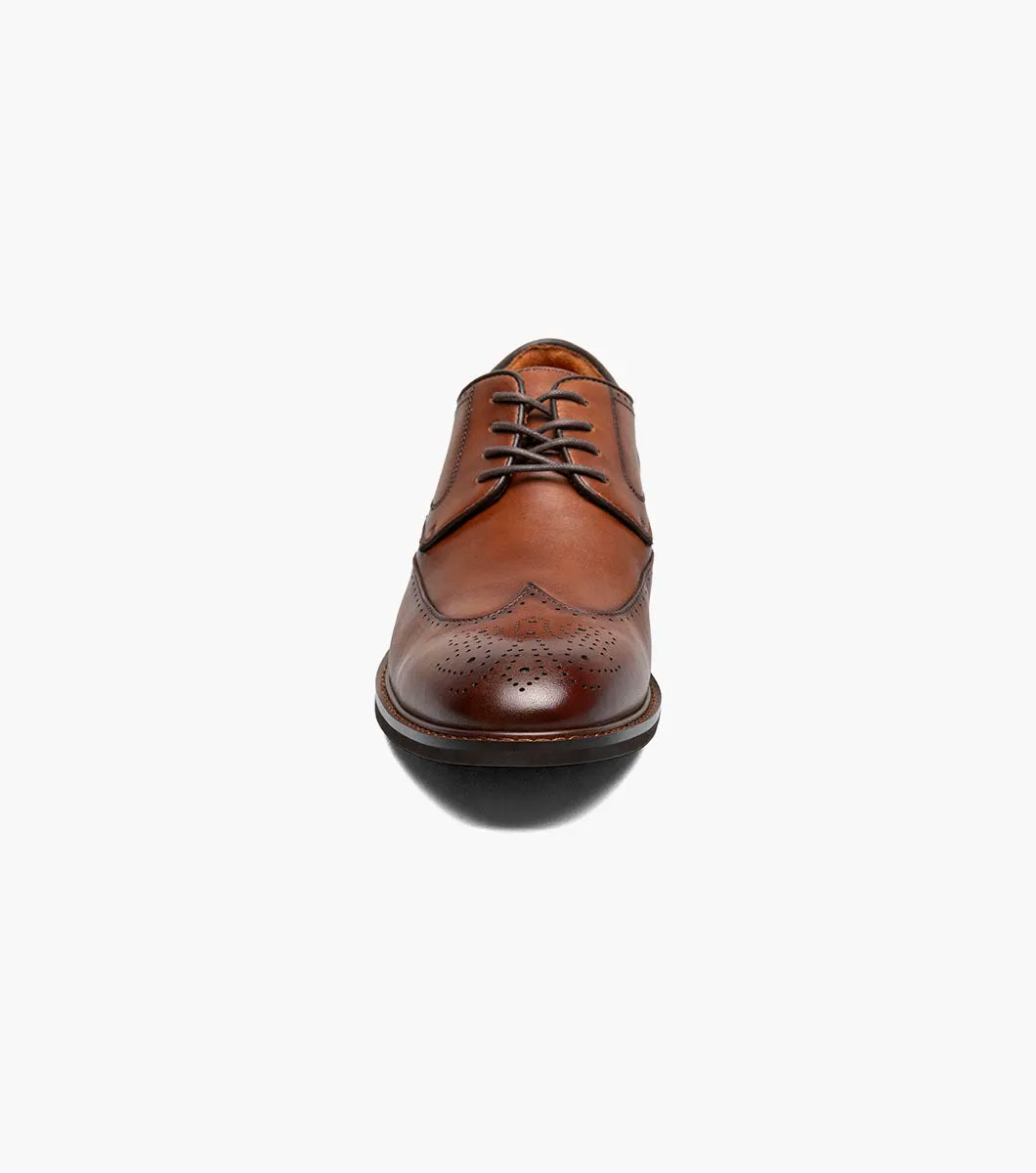Stacy Adams Bennett Wingtip Oxford Classic Shoes Brandy 25752-226