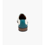 Stacy Adams Tarango Modified Cap Toe Oxford Shoes Navy Teal 25770-448