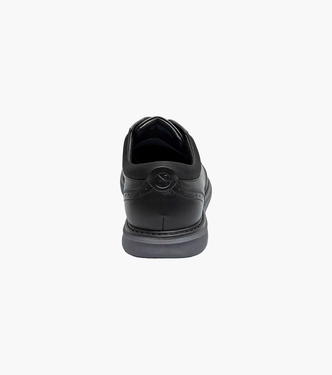 Nunn Bush Chase Wingtip Oxford Walking Shoes Black 85128-001