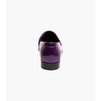 Stacy Adams Spratley Moc Toe Saddle Slip On Dress Shoes Purple 25686-542