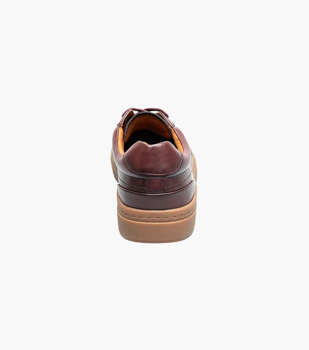 Stacy Adams Dorian Moc Toe Lace-Up Sneaker Green 25749-646 Bordeaux Wine