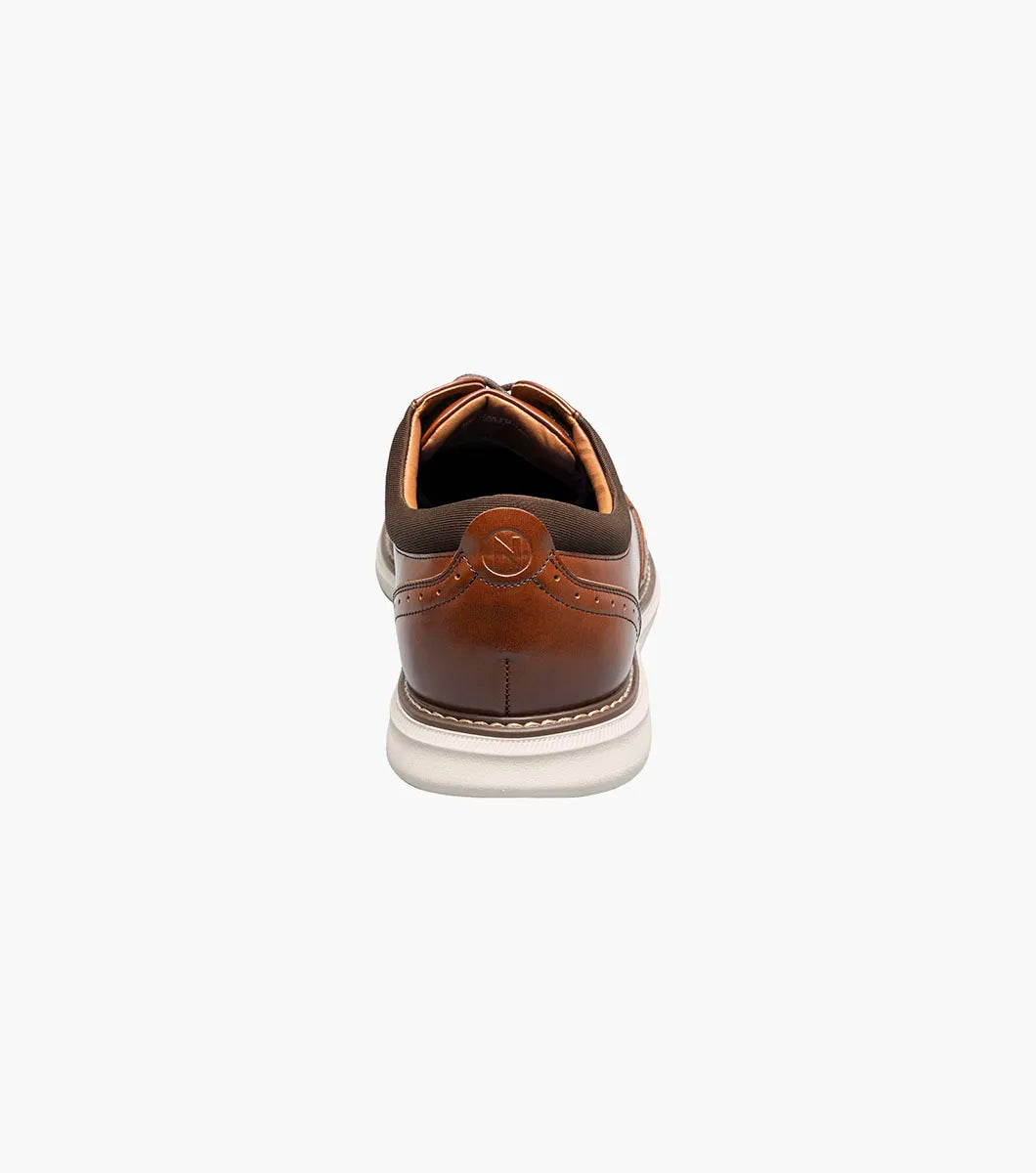 Nunn Bush Chase Wingtip Oxford Walking Shoes Cognac Multi 85128-229