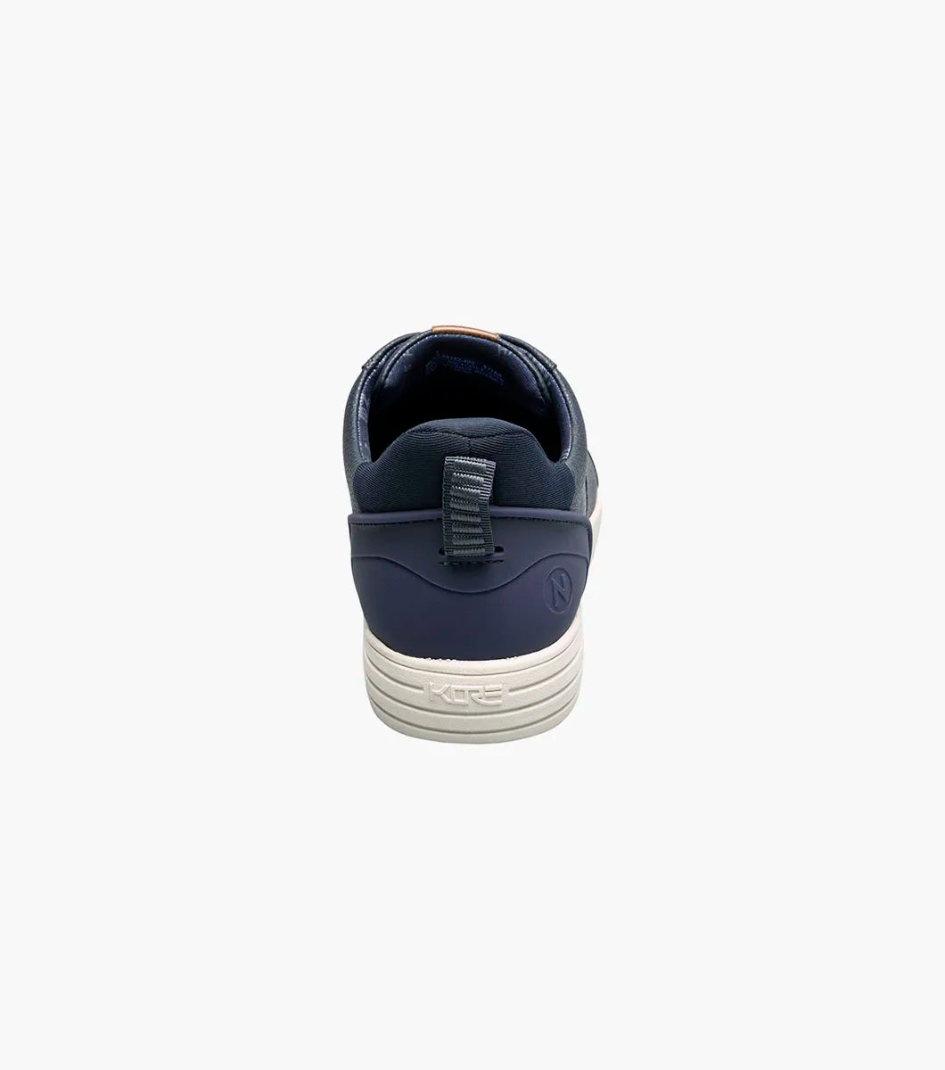 Nunn Bush KORE City Walk EZ Lace To Toe Oxford Sneaker Navy Multi 85152-492
