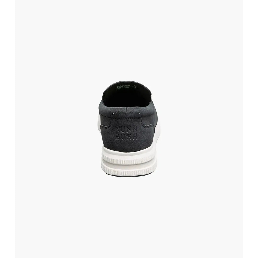 Nunn Bush KORE City Rally Mesh Moc Toe Slip On Walking Shoes Black 85159-009