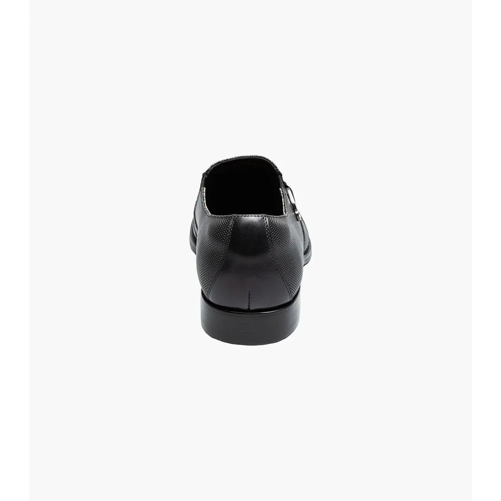 Stacy Adams Lockwood Wingtip Ornament Slip On Dress Shoes Black 25767-001