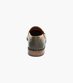 Stacy Adams Rubiano Moc Toe Buckle Strap Slip On Dark Olive Multi 25787-302