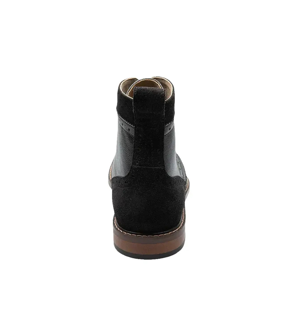 Stacy Adams Finnegan Wingtip Lace-Up Boot Black Multi 25427-009