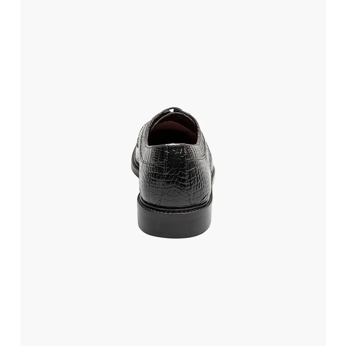 Stacy Adams Fiorentino Cap Toe Oxford Print Leather 25814-001 Black