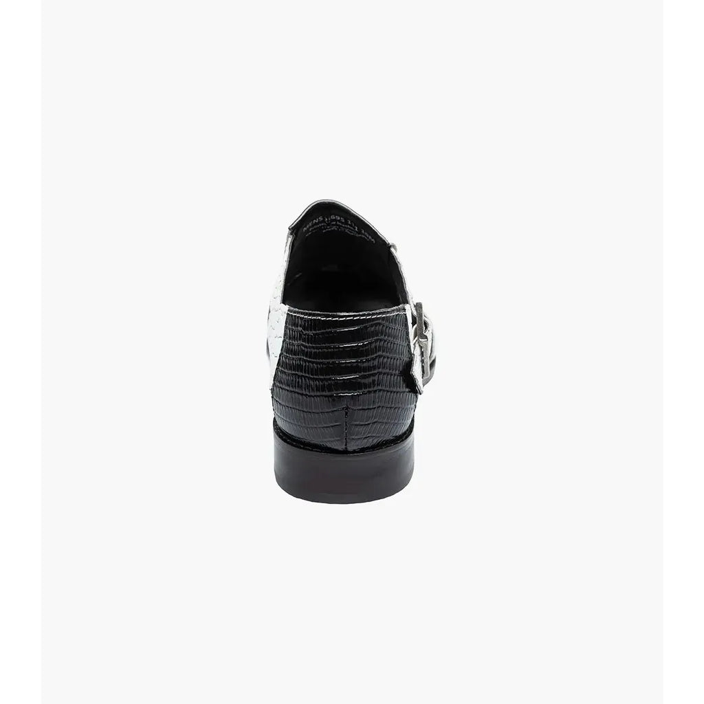 Stacy Adams Calandro City Summer Sandal Black And White 25695-111