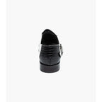 Stacy Adams Calandro City Summer Sandal Black And White 25695-111
