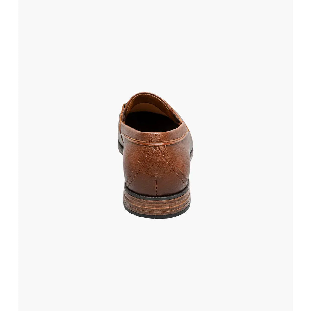Stacy Adams Richmont Moc Toe Bit Slip On Shoes Cognac Tumbled 21567-222