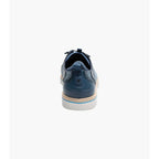 Stacy Adams Sebert Plain Toe Elastic Lace Up Walking Shoes Navy 25771-410
