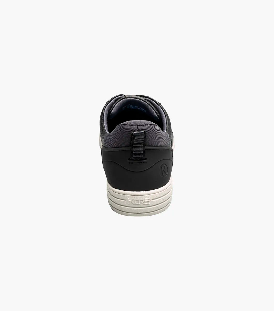 Nunn Bush KORE City Walk EZ Lace To Toe Oxford Sneaker Black Multi 85152-009