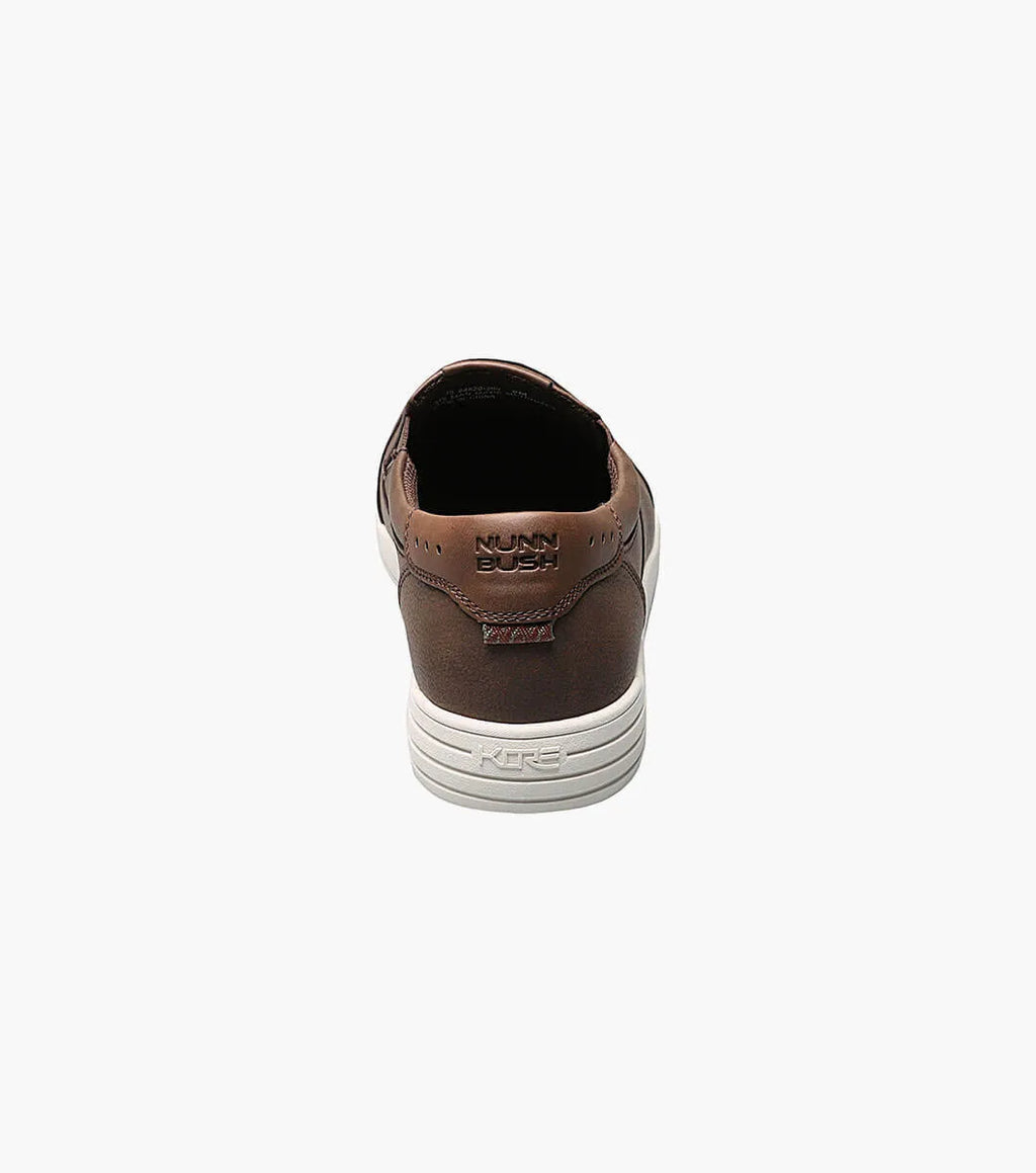 Nunn Bush KORE City Walk Moc Toe Slip-On Walking Shoes Brown 84820-200