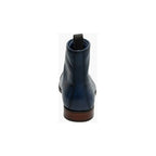 Stacy Adams Henry Cap Toe Lace Up Boot Leather Navy 25718-410