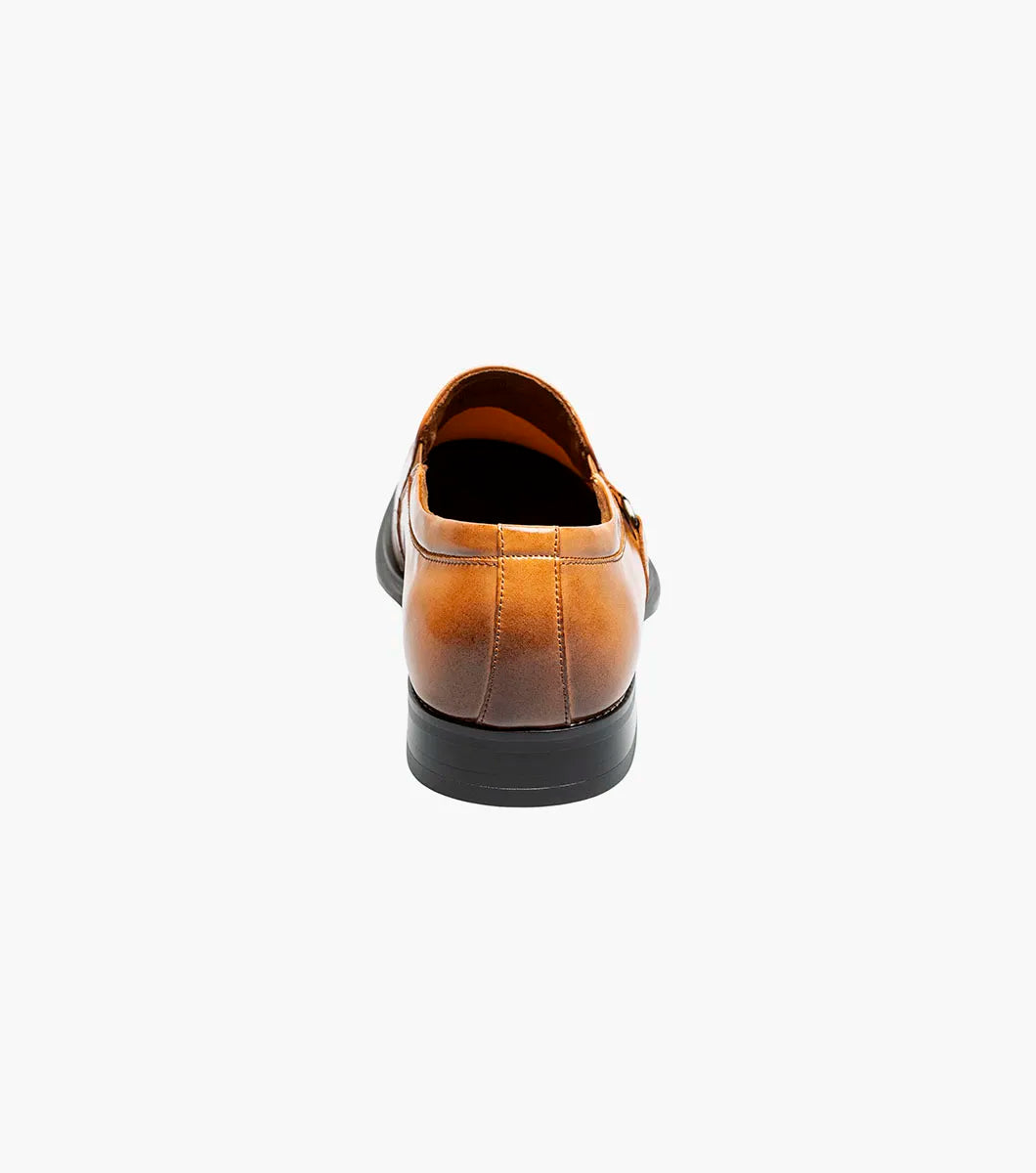 Stacy Adams Alistair Plain Toe Ornament Slip On Tan 25792-240