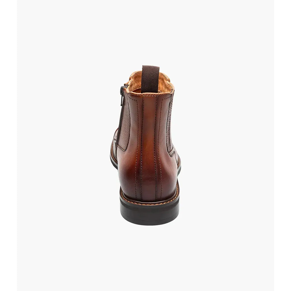 Stacy Adams Berkshire Cap Toe Side Zip Boot Brandy 25798-226