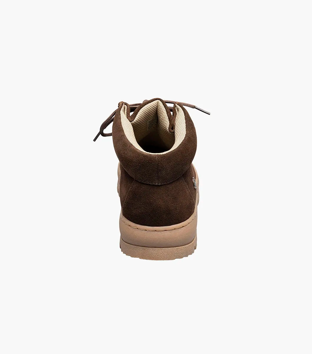 Stacy Adams Dublin II Moc Toe Boot Suede Brown 63169-200