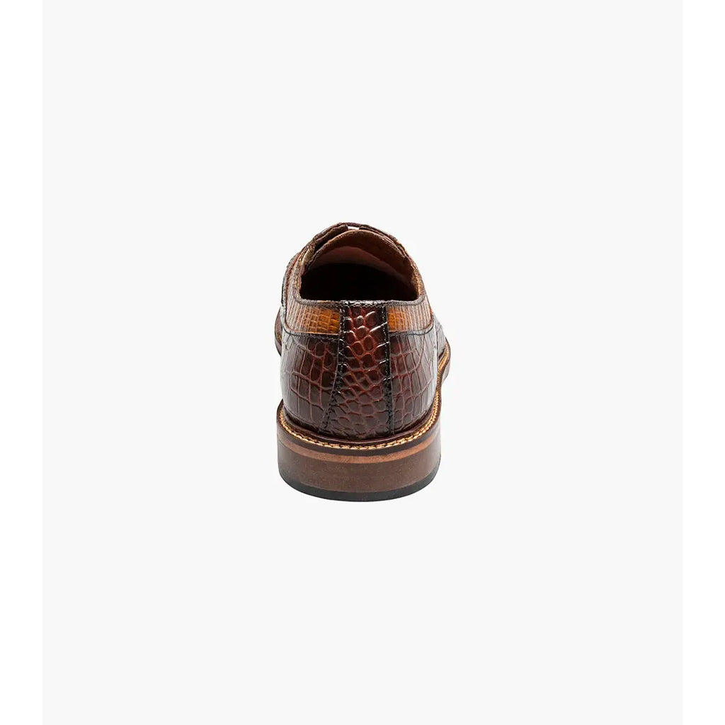 Stacy Adams Fiorentino Cap Toe Oxford Print Leather 25814-249 Brown Multi