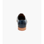 Stacy Adams Hobson Cap Toe Oxford Dress Shoes Navy Blue Leather 25764-400