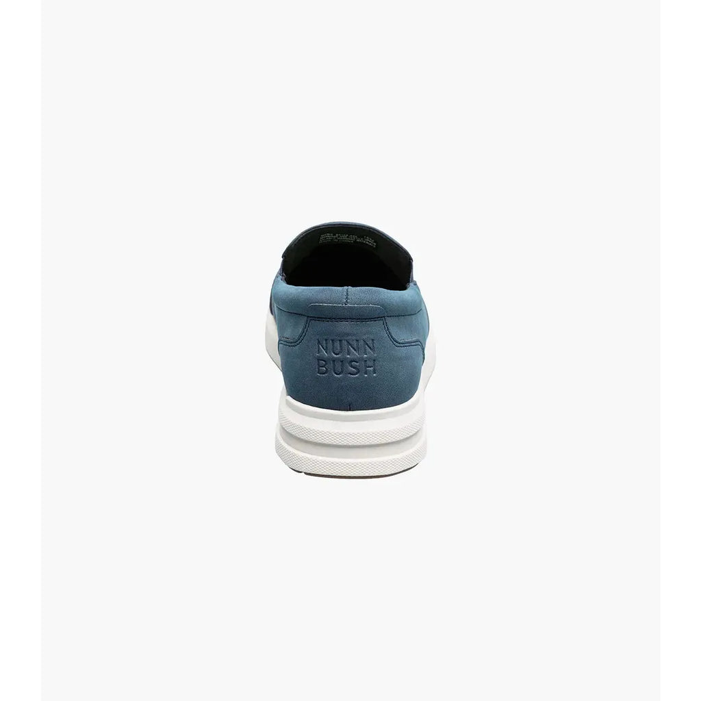 Nunn Bush KORE City Rally Mesh Moc Toe Slip On Walking Shoes Navy 85159-492