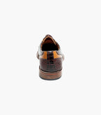 Stacy Adams Talamanco Bike Toe Oxford Animal Print Brown Multi 25788-249