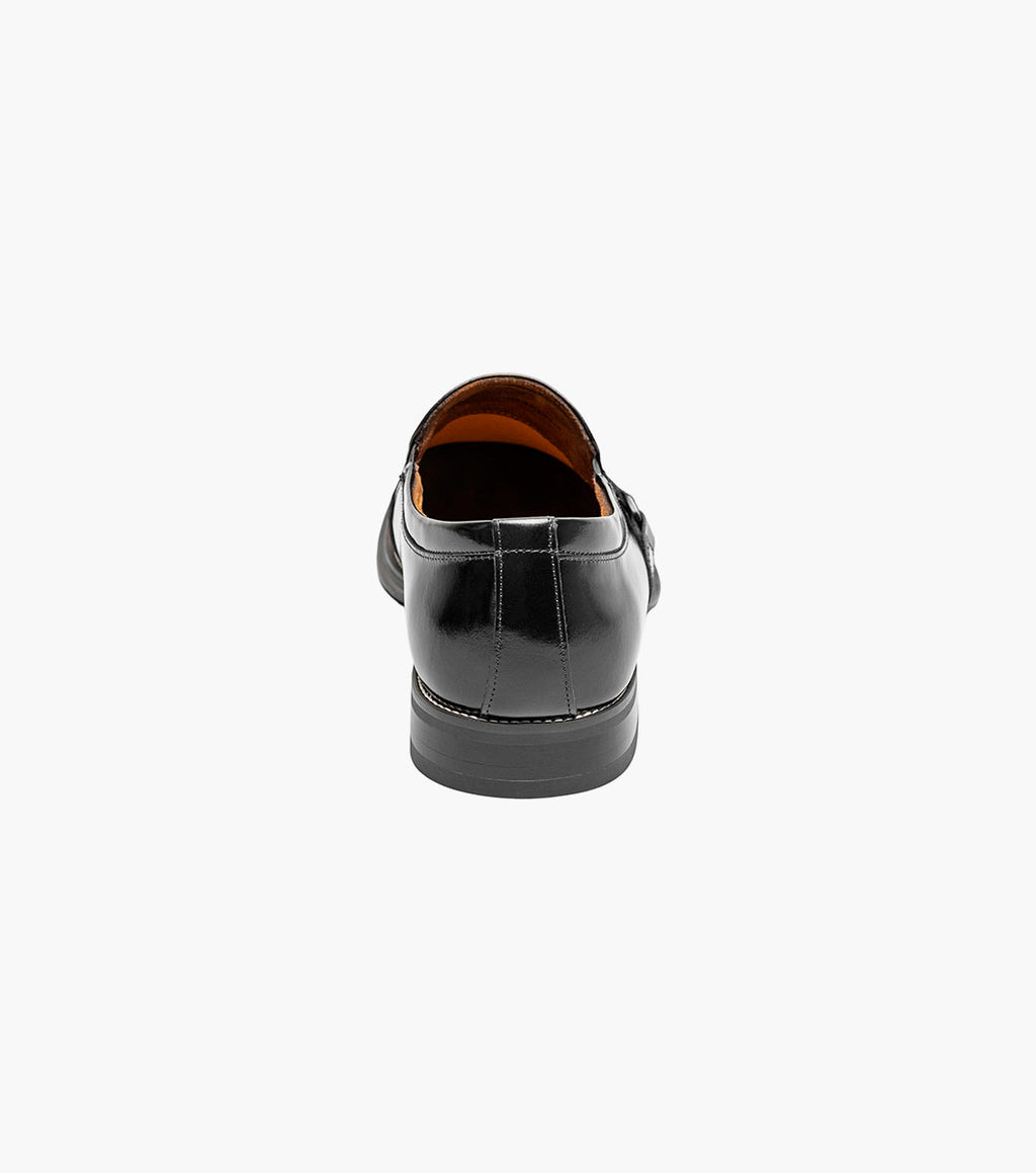 Stacy Adams Alistair Plain Toe Ornament Slip On Black 25792-001
