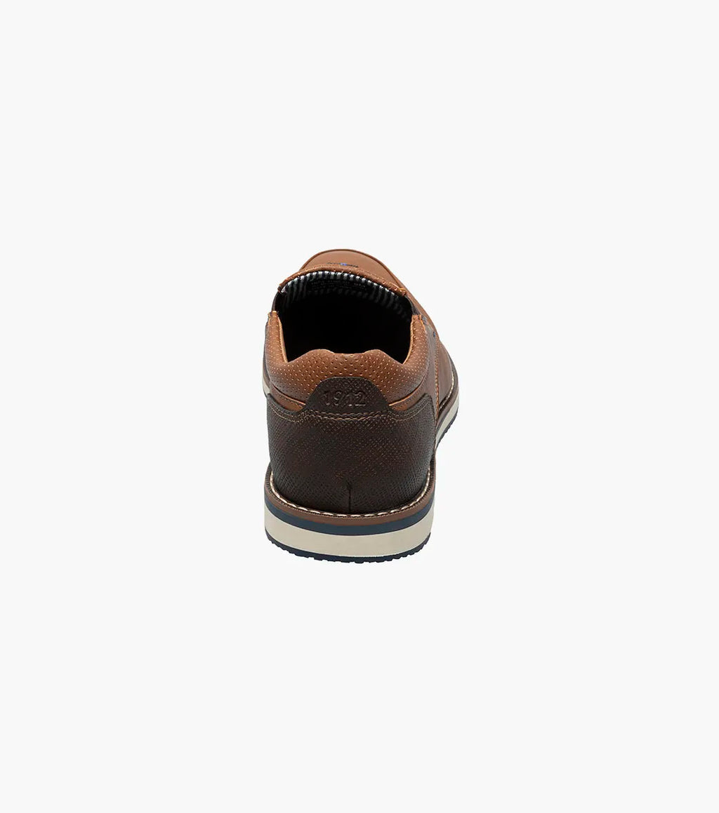 Nunn Bush Hyde II Moc Toe Slip On Shoes Comfortable Cognac 81360-221