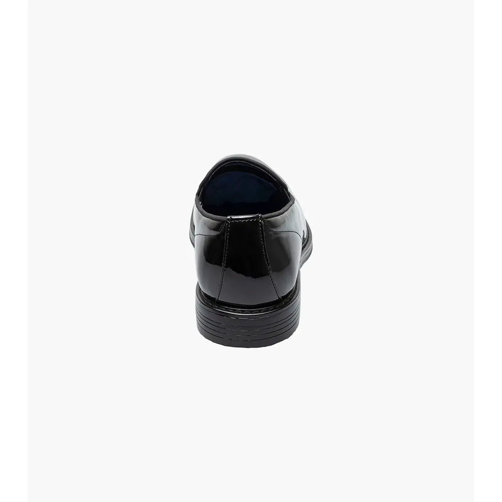 Nunn Bush Centro Formal Flex Plain Toe Slip On Tux Shoes Black Patent 85047-004