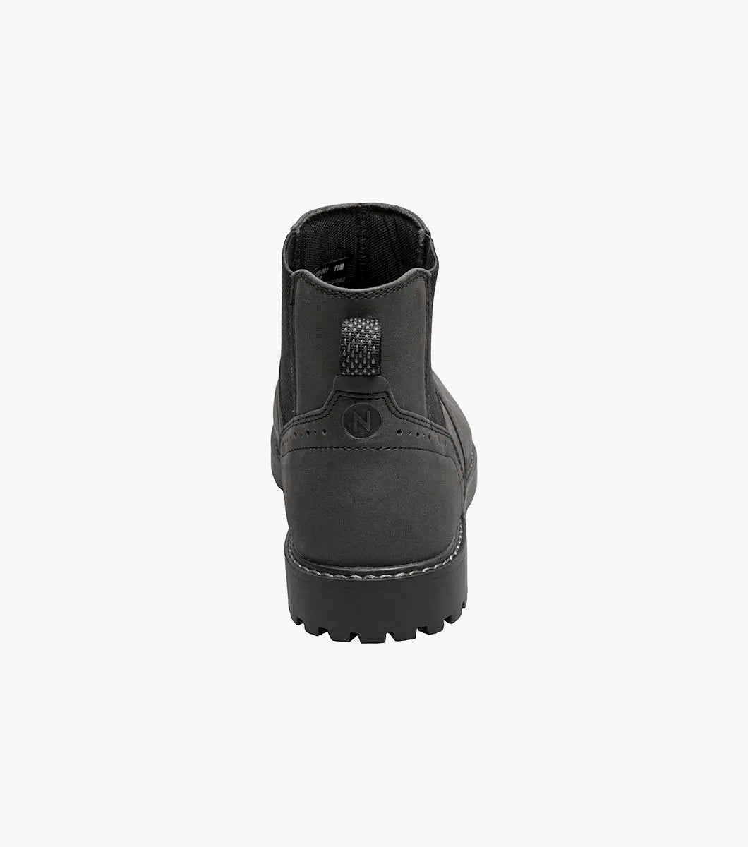 Nunn Bush Delton Plain Toe Chelsea Boot Lightweight Black 81720-001