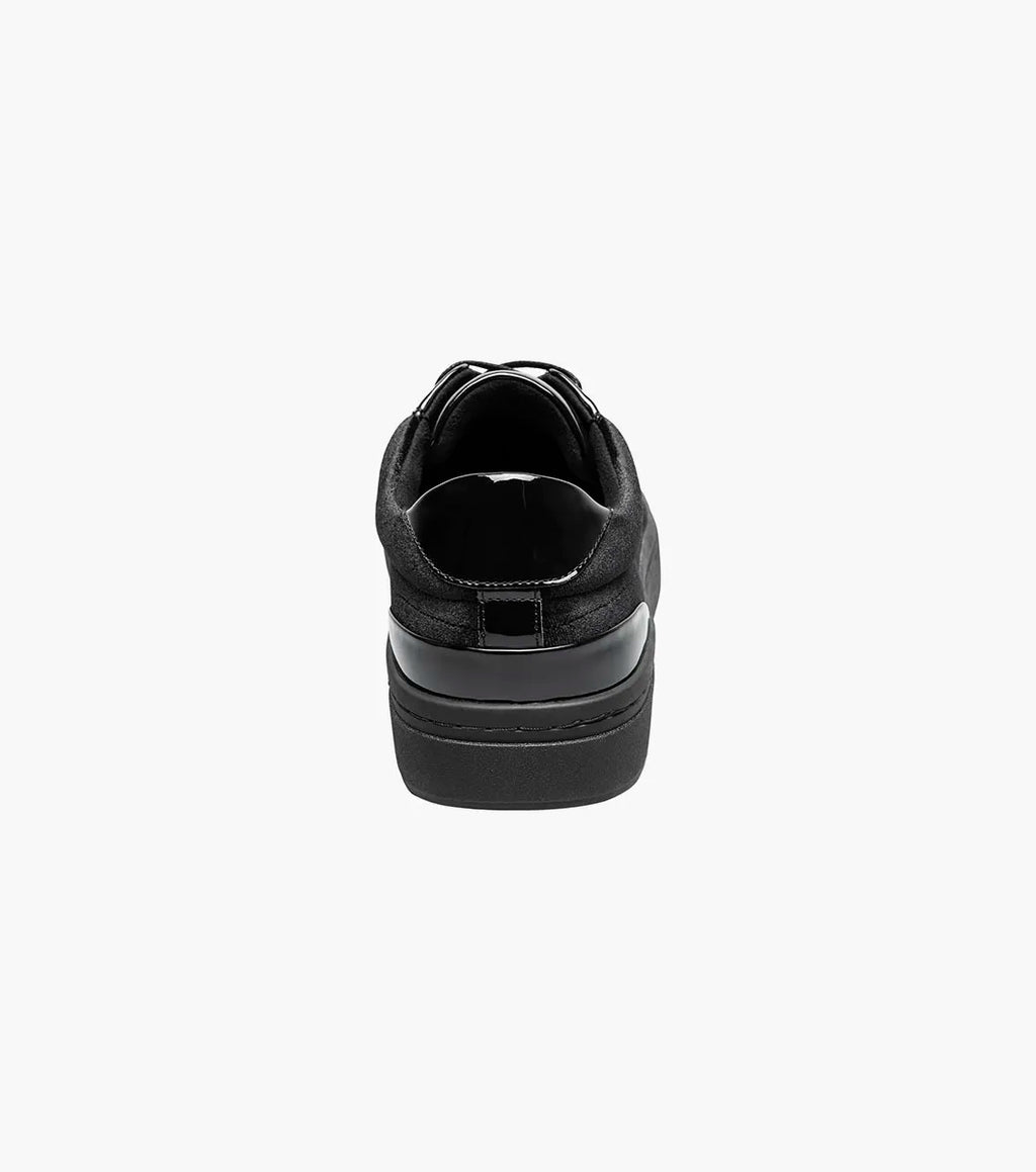 Stacy Adams Dante Lace To Toe Sneaker Patent Leather Black Smooth 25806-005