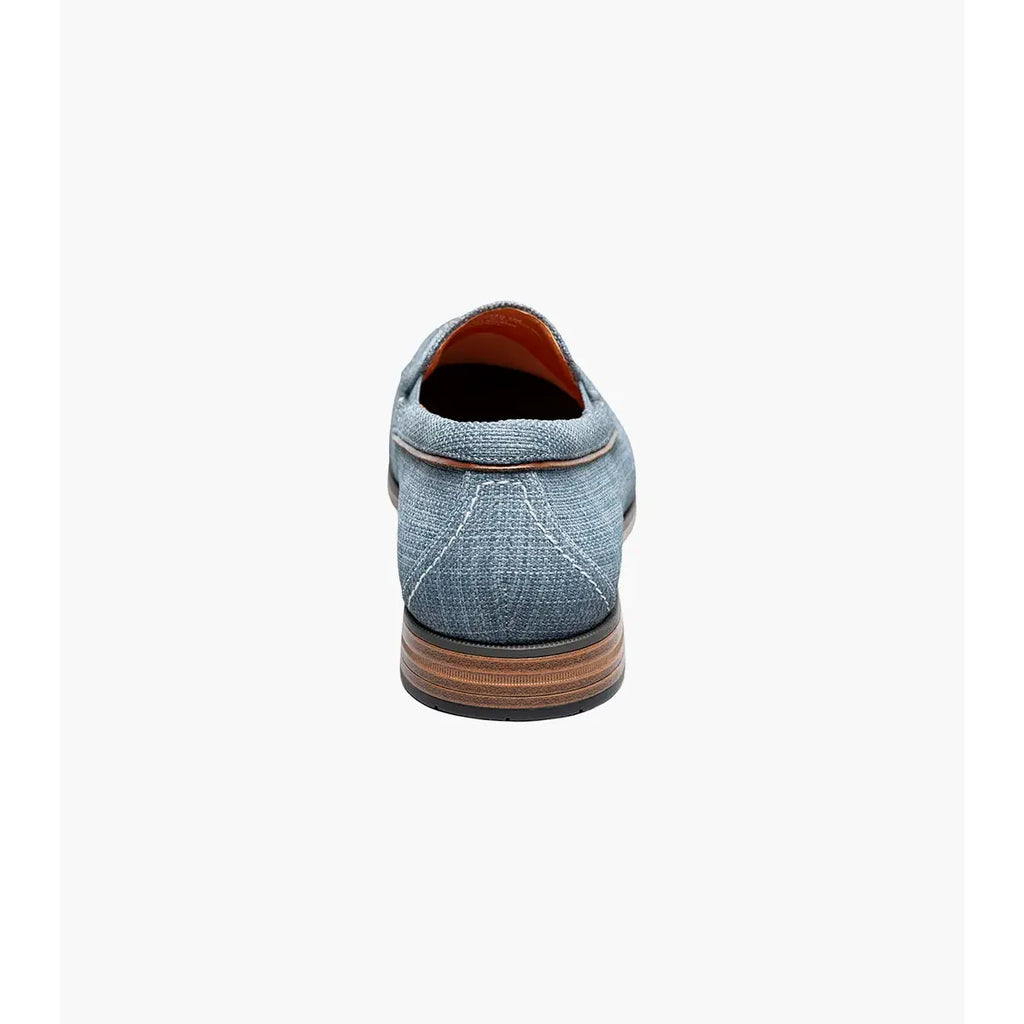 Stacy Adams Ridgely Moc Toe Slip On Casual Shoes Navy 25758-410