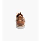 Stacy Adams Sebert Plain Toe Elastic Lace Up Walking Shoes Tan 25771-240