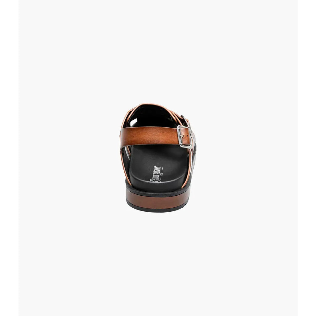 Stacy Adams Largo Slingback Buckle Sandal Cognac  25773-221