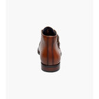 Stacy Adams Kaius Plain Toe Double Monk Strap Boot Cognac 25733-221