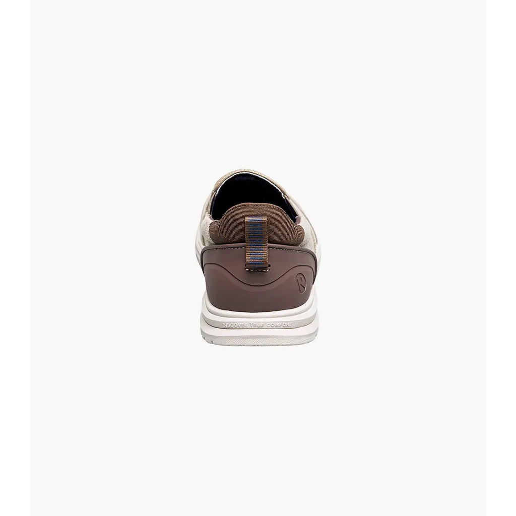 Nunn Bush Brew City EZ Hands Free Canvas Moc Toe Slip On Stone Multi 85165-285
