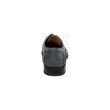 Stacy Adams Ivingale Wingtip Oxford Dress Shoes Leather Black Gray 25684-975