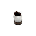 Stacy Adams Tristano Modified Bike Toe Oxford Shoes White 25694-100