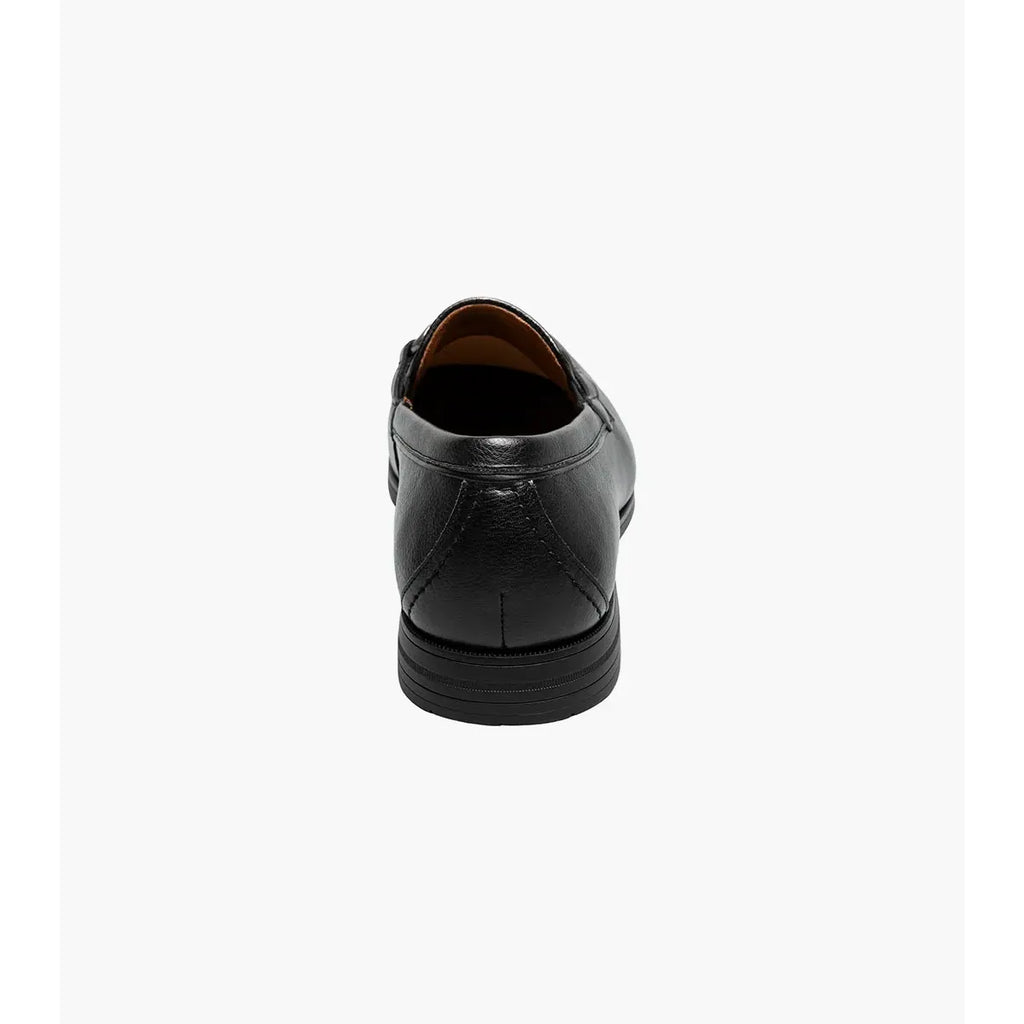 Stacy Adams Richmont Moc Toe Bit Slip On Shoes Black Tumbled 21567-007