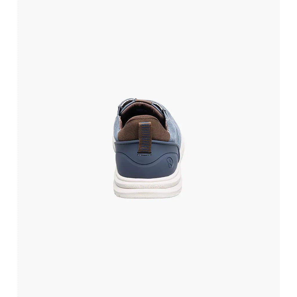 Nunn Bush Brew City EZ Hands Free Canvas Lace Moc Toe Slip On Navy 85164-492