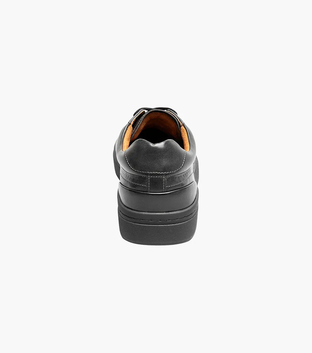 Stacy Adams Dorian Moc Toe Lace-Up Sneaker Black Smooth  25749-005