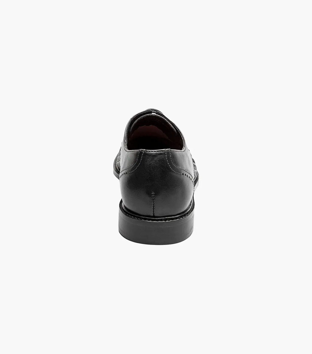Stacy Adams Franchetti Cap Toe Oxford Leather Shoes 25812-001 Black