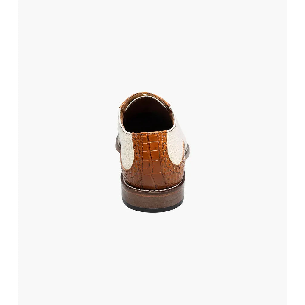 Stacy Adams Tarango Modified Cap Toe Oxford Shoes Tan Multi 25770-238